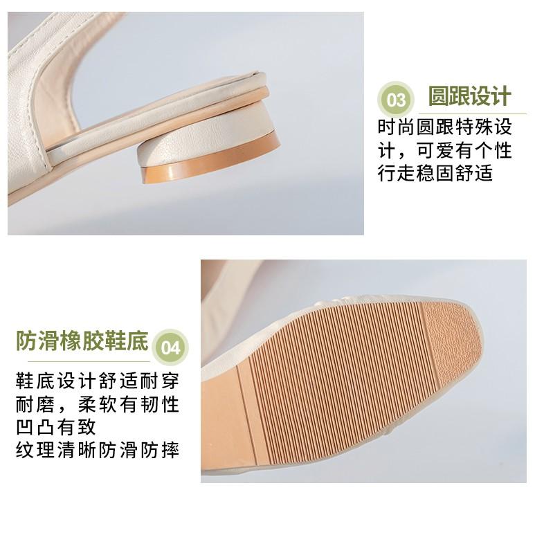 Giày Da Pu Gót Thấp Thiết Kế Thoải Mái