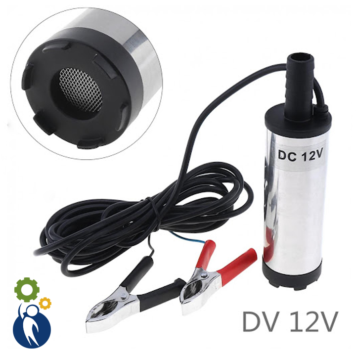 Máy Bơm Chìm Bơm Dầu Bơm Nước Mini Phi 51mm - 12V