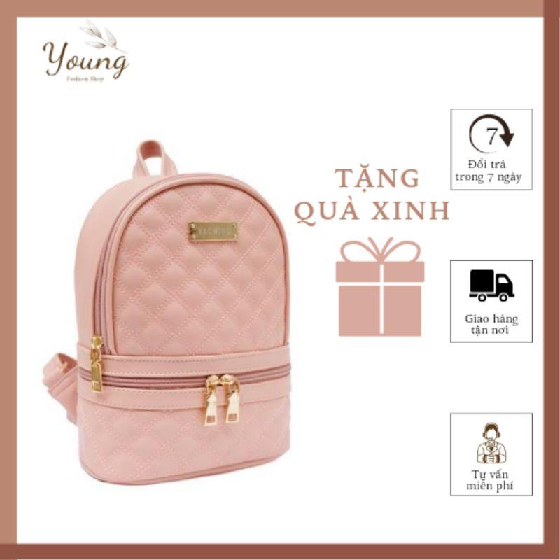 Balo Da Nữ Mini VACHINO BG008 chần bông trẻ trung năng động