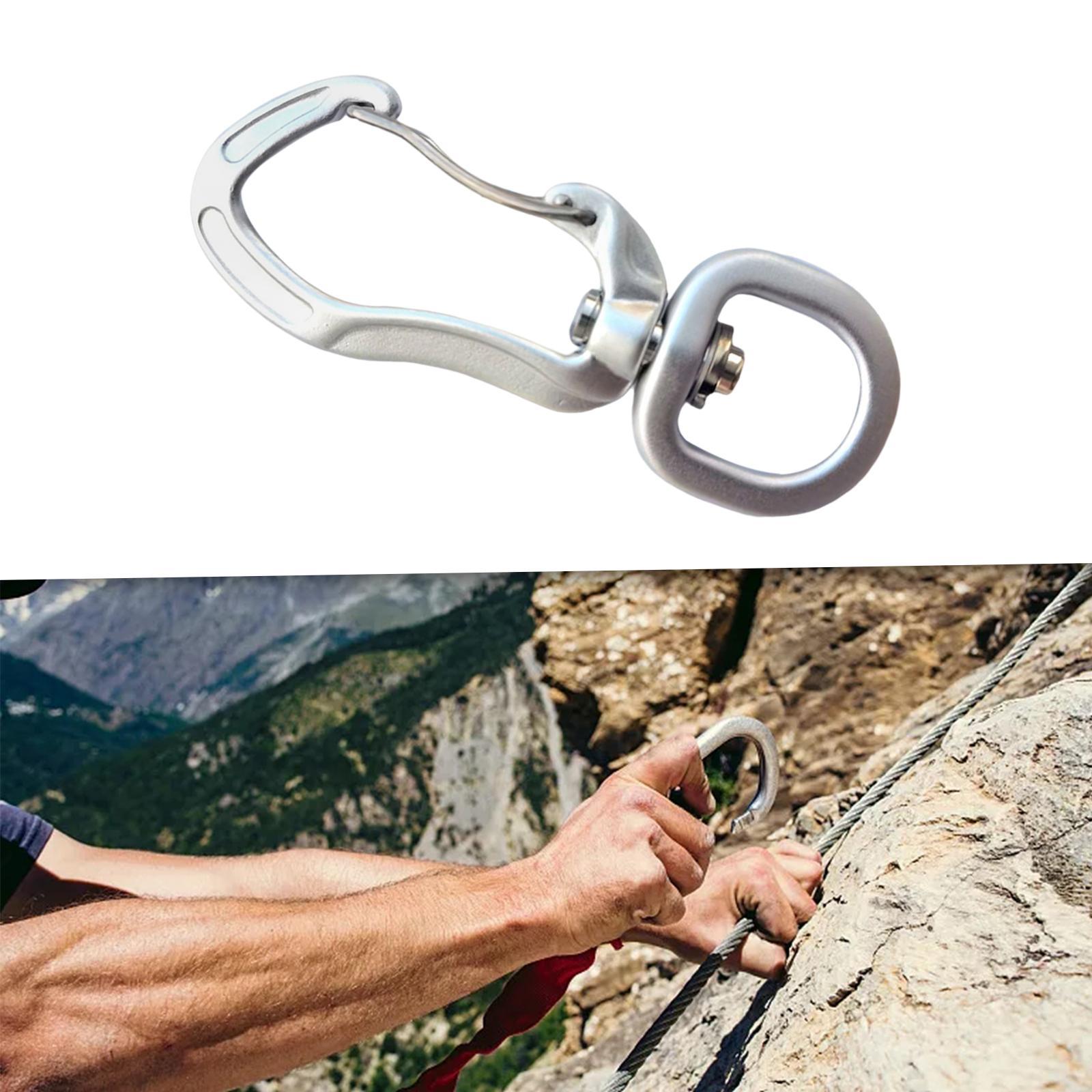 Swivel Carabiner Clip Aluminium Carabiner for Key Chain Hiking Sports Boat Anchor Rope