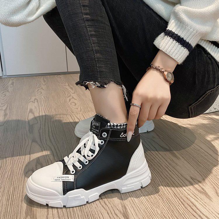 Giày thể thao nữ thời trang MWC giày sneaker cổ cao năng động cá tính NUTT- 0574