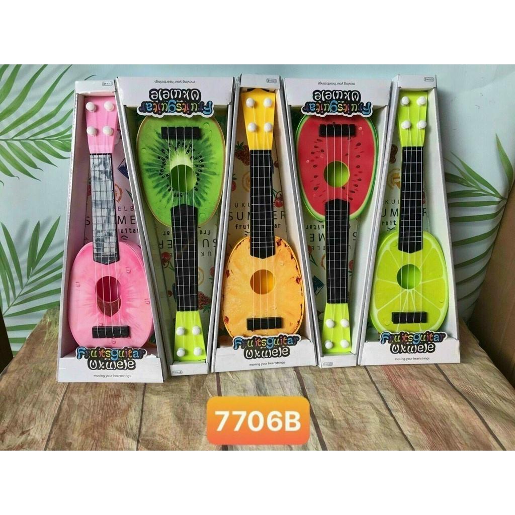 Đồ chơi phát nhạc và nhạc cụ Đàn Guitar Mini Foxi-Ukulele cho bé vừa chơi vừa học phát triển trí tuệ