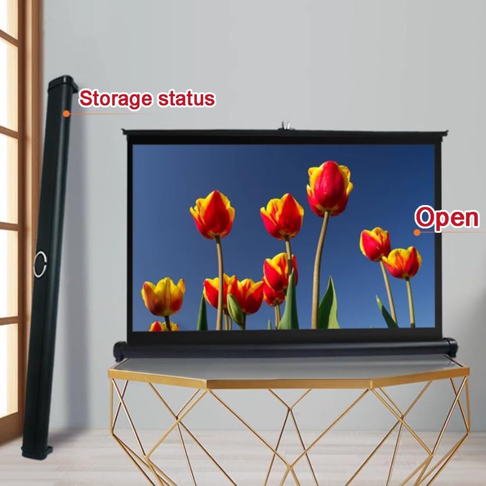 Màn chiếu để bàn Apollo nhỏ gọn 40 inch, 50 inch, chuyên dành cho máy chiếu mini, gọn nhẹ, di động - Hàng nhập khẩu