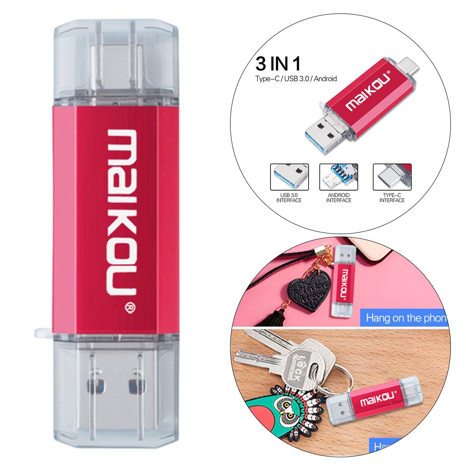 3 in 1 32G USB Flash Drive Type- USB Memory