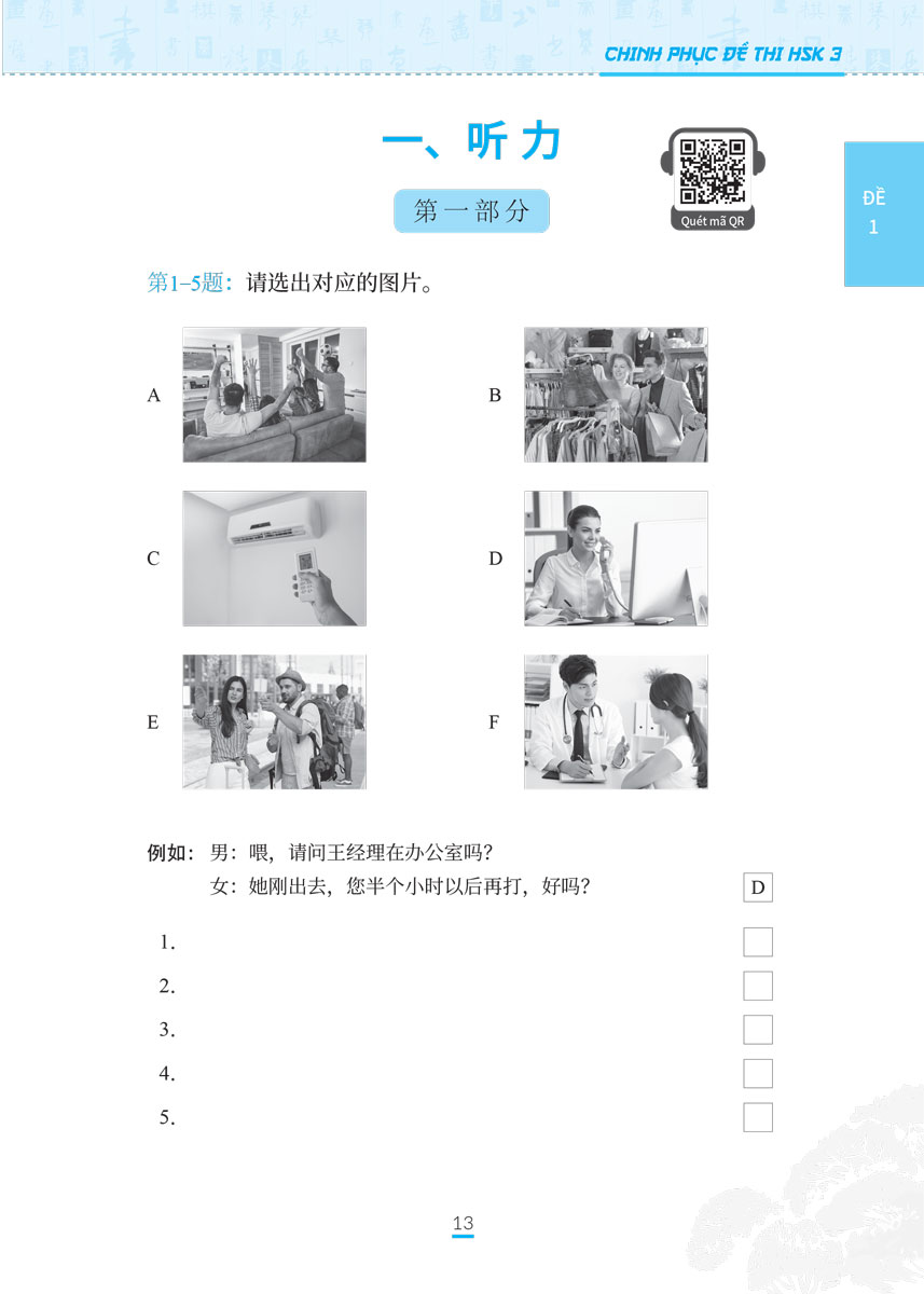 Chinh Phục Đề Thi HSK 3 (Kèm Giải Thích Ngữ Pháp Chi Tiết) _MEGA