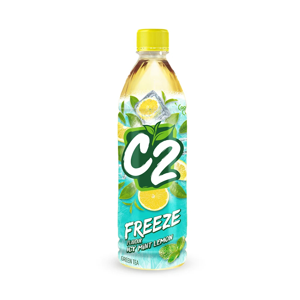 Thùng 24 chai Trà C2 Freeze 455ml x 24 đủ vị