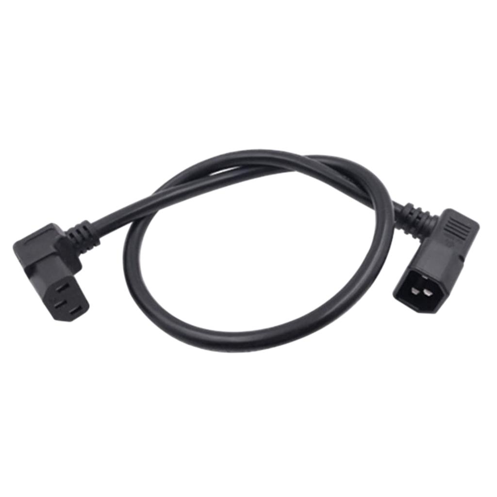 1.5m IEC320 C13 To C14 Angle Power Extension Cable Cord For PDU Converter