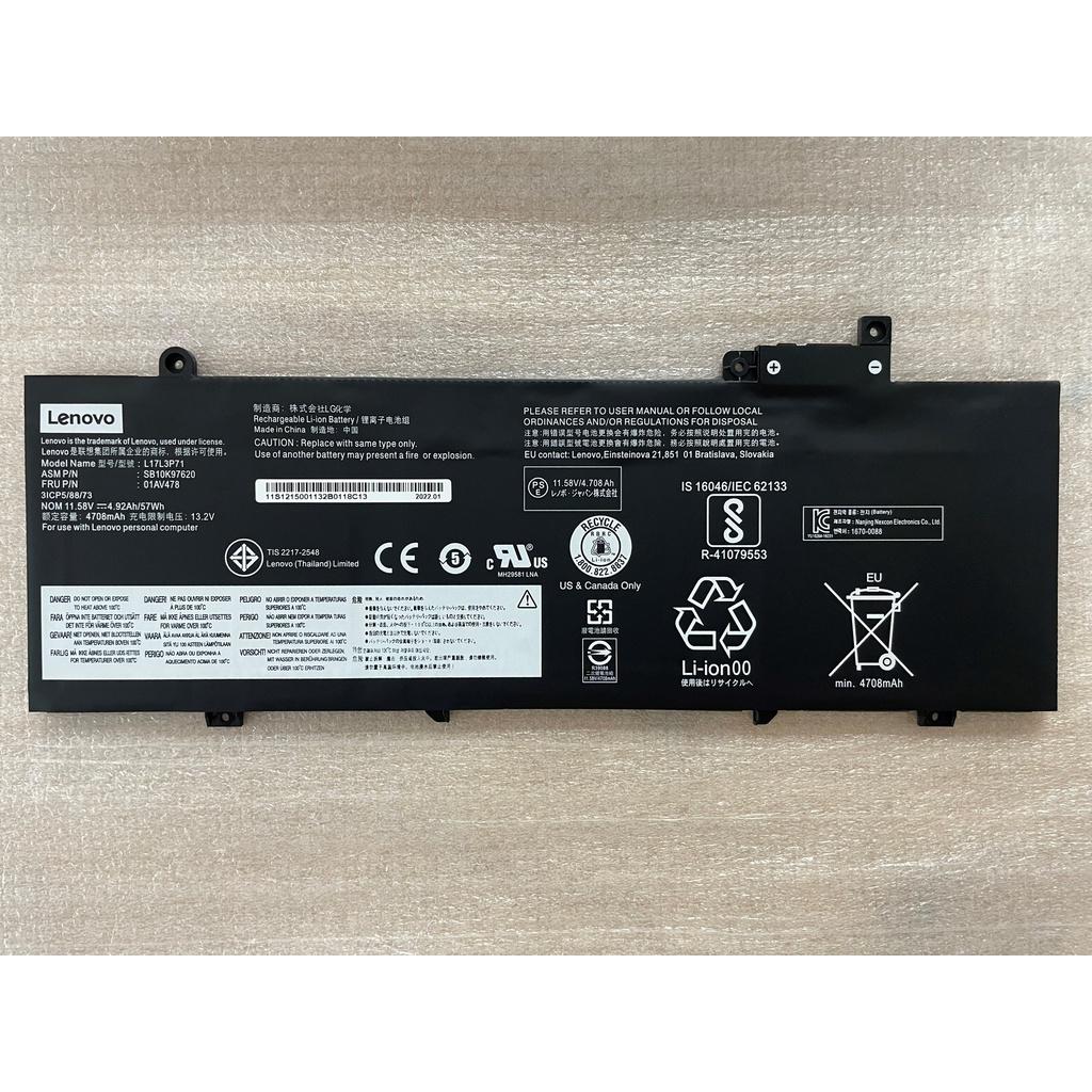 PIN MÁY TÍNH DÀNH CHO LENOVO ThinkPad T480s 01AV479 01AV479 L17M3P71 L17L3P71 L17M3P72 57WH