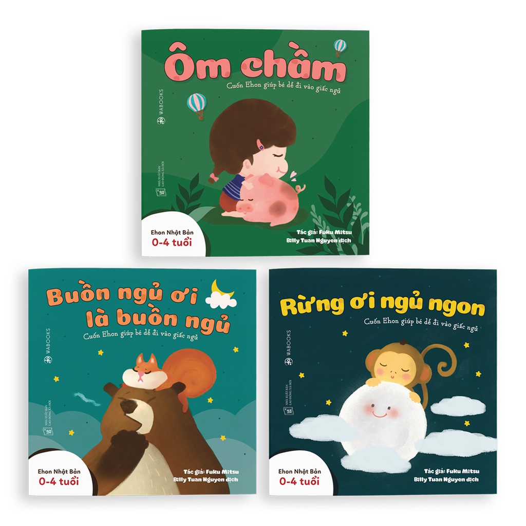Combo (3 Tập): Sách Ehon - Buồn Ngủ Ơi Là Buồn Ngủ Dành Cho Trẻ Từ 0 -6 Tuổi