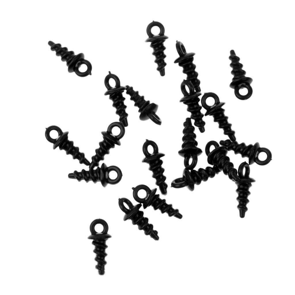 20 Pieces Pop Up Peg Bait Screw Chod Stiff Hinge Carp Fishing Boilies Screw Rig Baits Terminal Tackle 5 Color