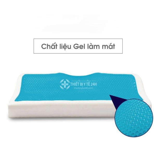 Gối Cao Su Non - Gối Ngủ Cao Su Non Điều Hoà Cho Người Đau Cổ Vai Gáy, Thoái Hoá Đốt Sống Cổ Cao Cấp (BM-S106)