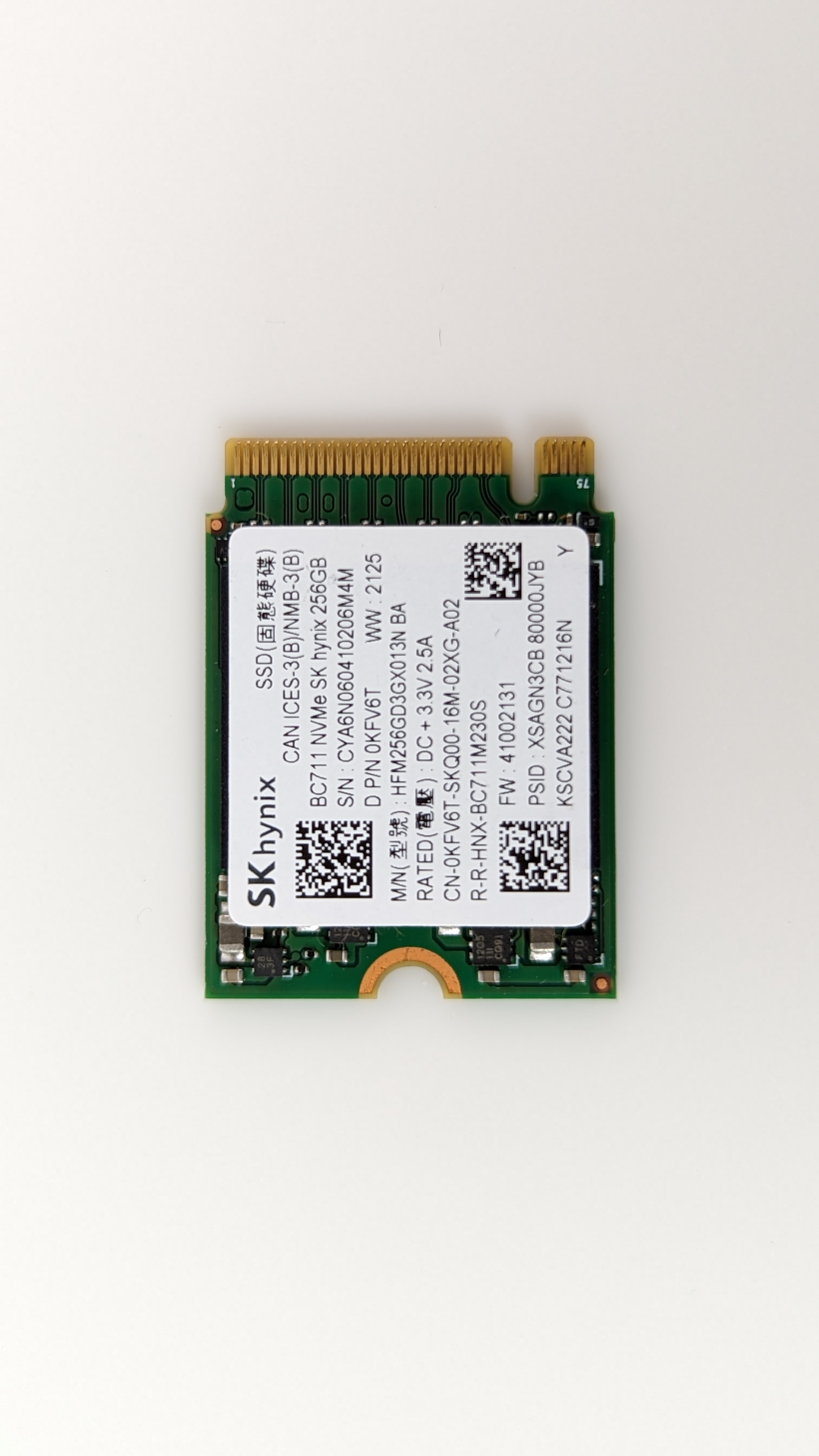 Ổ Cứng SSD SK Hynix BC711 2230 M.2 NVMe PCIe Gen3 x4 - Hàng Nhập Khẩu