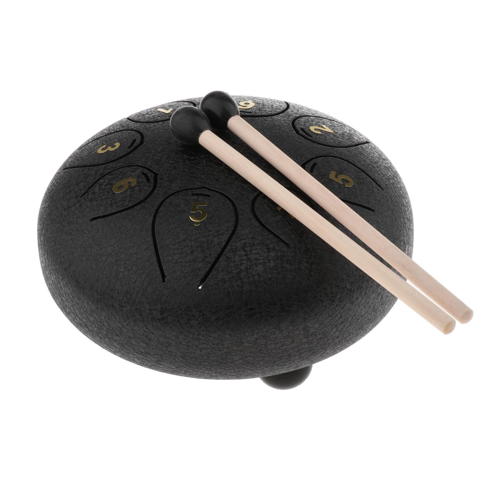 8 Tone 6in Tongue Drum Standard C Key Hand Pan Drum Mallets