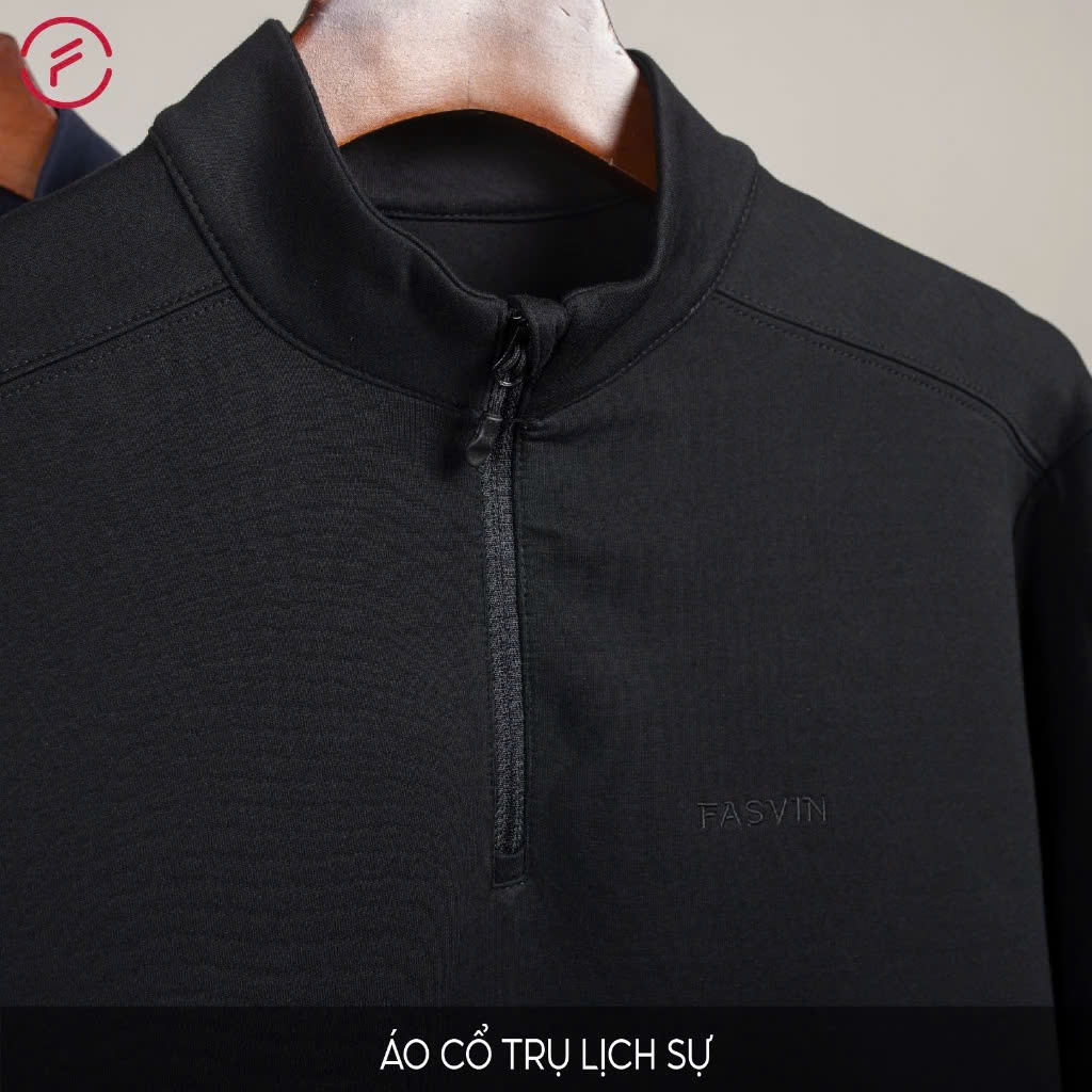 Áo Nỉ Thể Thao Nam Fasvin AC24646.HN Cổ Tàu Chất Vải Thun Cao Cấp Mềm Mại Thoải Mái