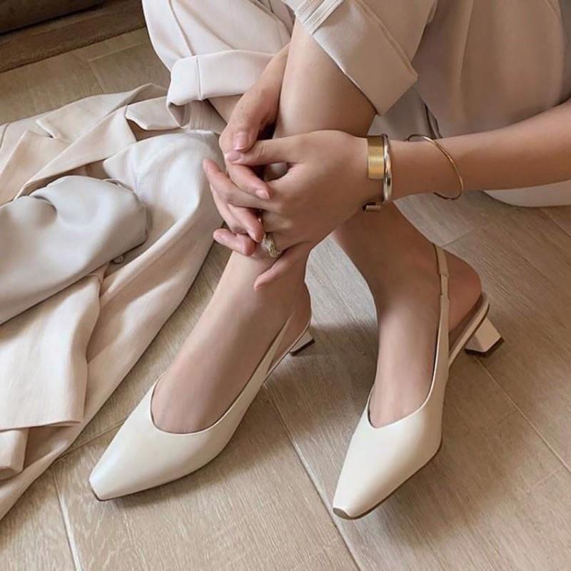 GIÀY SANDAL HỞ GÓT NỮ DA MỀM