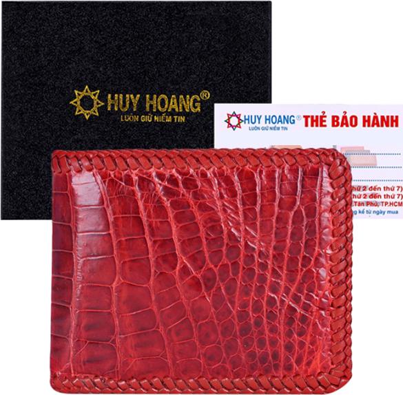 Ví Nam Huy Hoàng HT2712 (10 x 12.5 cm) - Nâu Đỏ