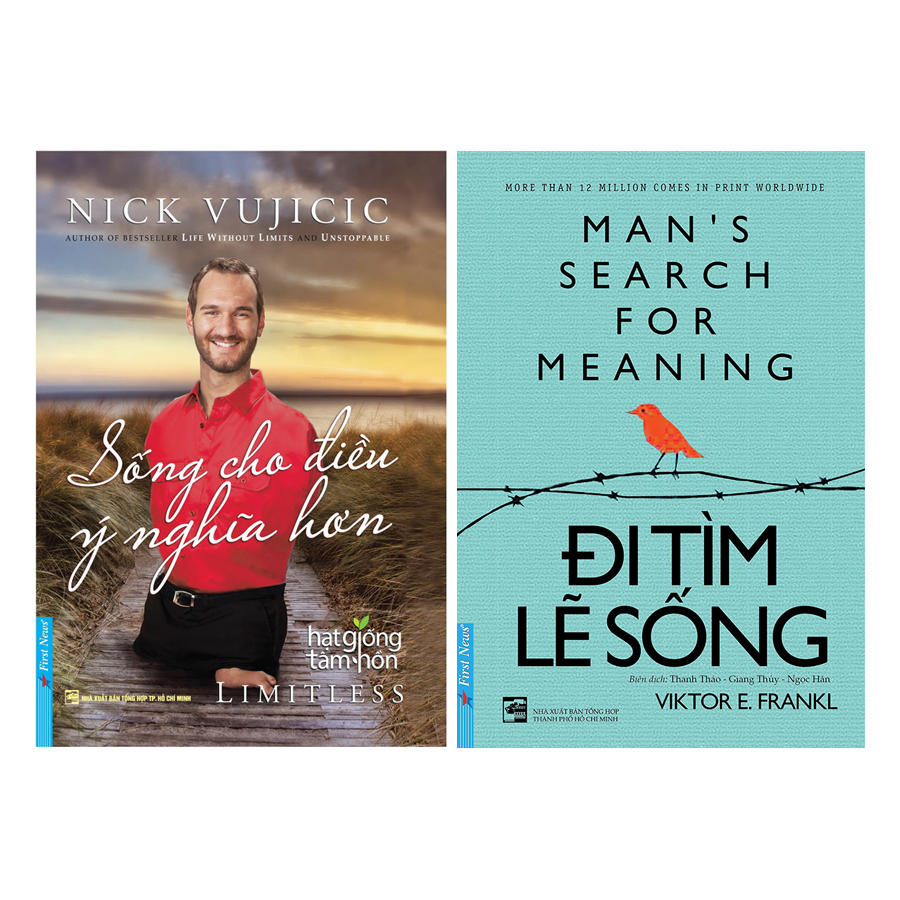 Combo Nick Vujicic - Sống Cho Điều Ý Nghĩa Hơn (Tái Bản) + Đi Tìm Lẽ Sống (2 cuốn)