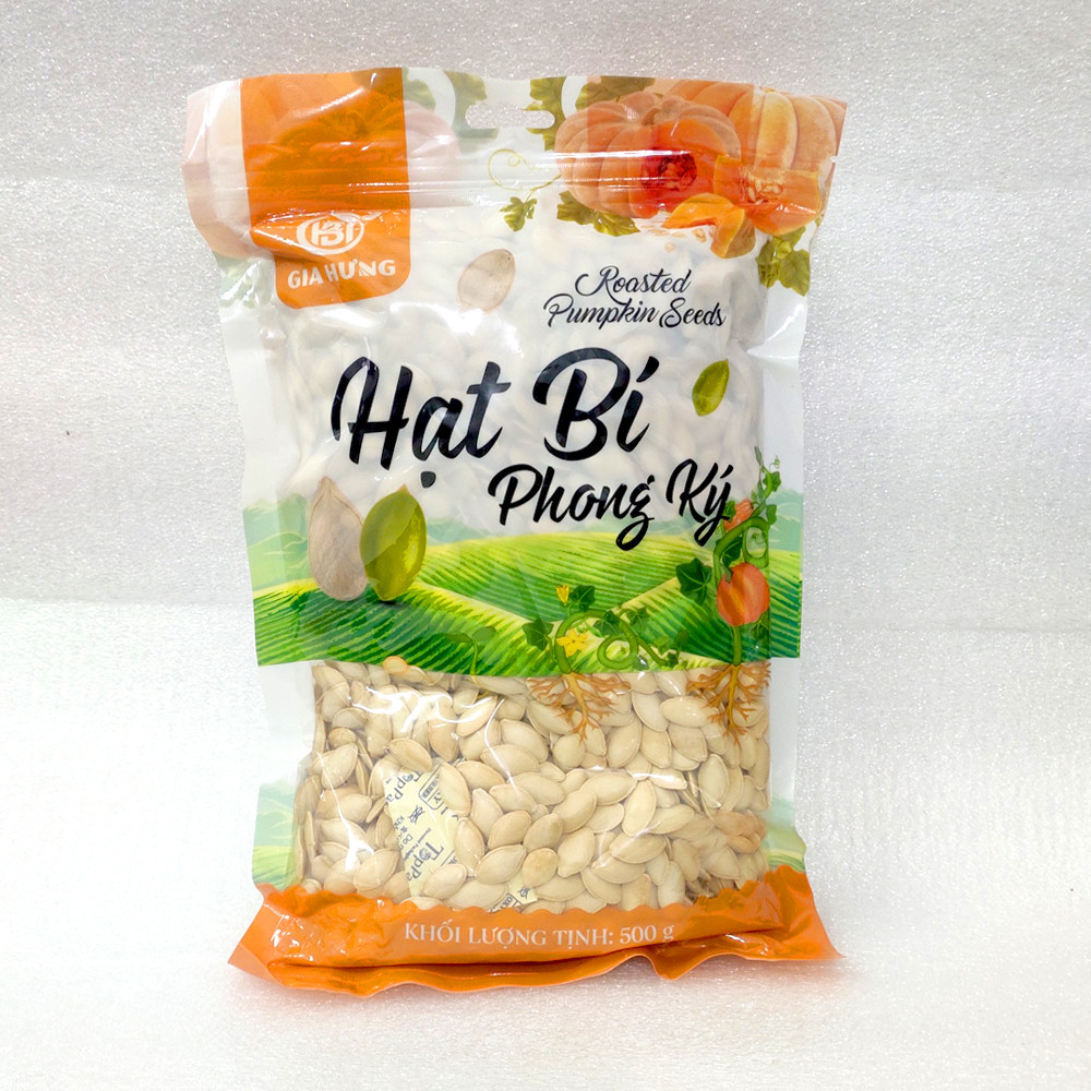 Hạt Bí Rang Phong Ký 500g LOẠI CHẤT LƯỢNG CAO - Đồ Ăn Vặt Nội Địa Ngon - Quà Biếu Tết - Các Loại Hạt Sấy Khô