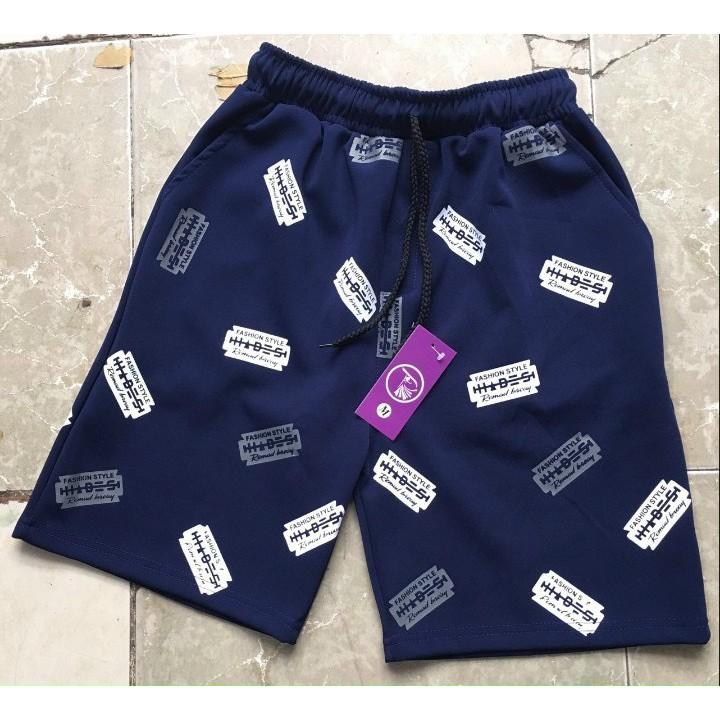 Quần short unisex chất vải poly co giãn