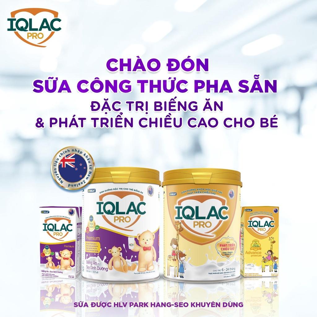 [Set 4 Hộp 110ml]  Sữa Bột Pha Sẵn VPMilk IQLac Pro Advance Premium 110ml