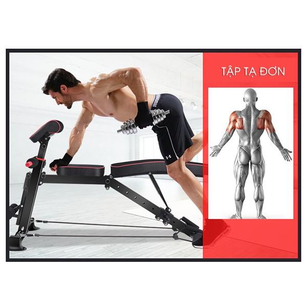 Ghế tập gym đa năng KK-022D có điều chỉnh độ dốc và tập chân