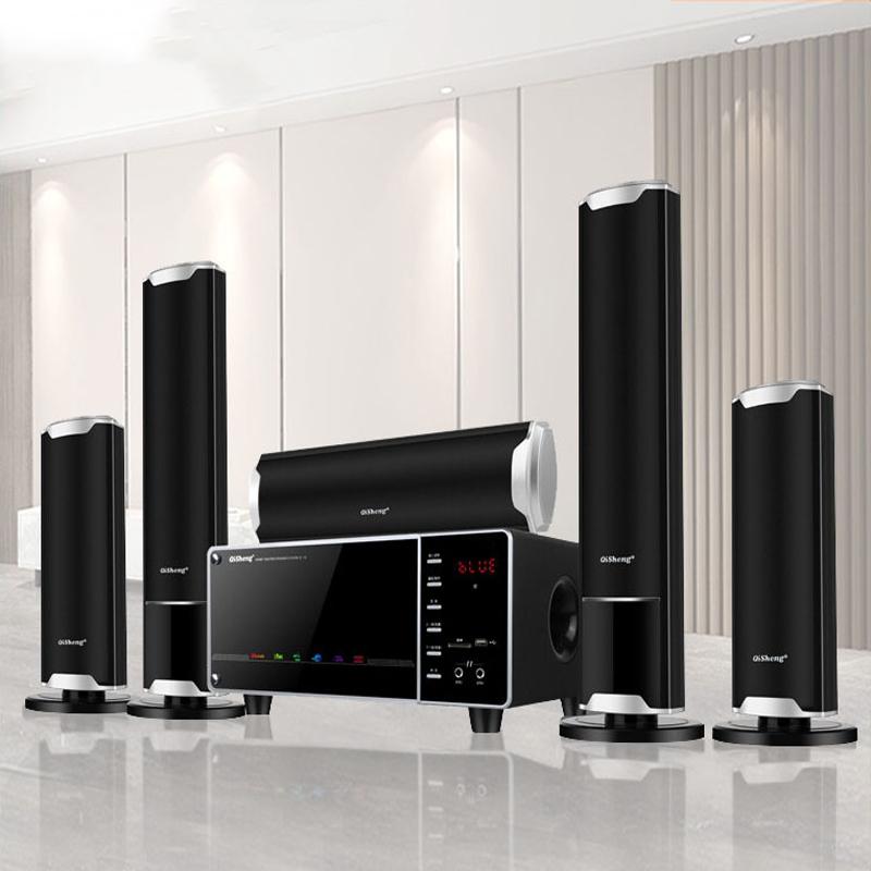 Mới Công Suất Cao 100W TV Gia Đình Phòng Khách KTV Loa Bluetooth Âm Thanh Vòm Loa Siêu Trầm Loa 5.1 Hệ Thống Rạp Hát Tại Gia bộ Âm Thanh Color: With dual Mic