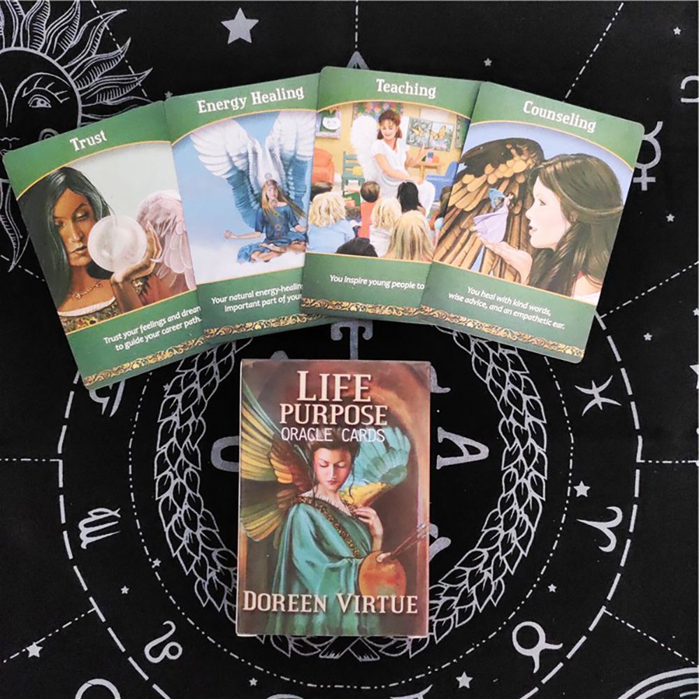 Bộ Bài Oracle Life Purpose 44 Lá Bài Tặng Đá Thanh Tẩy