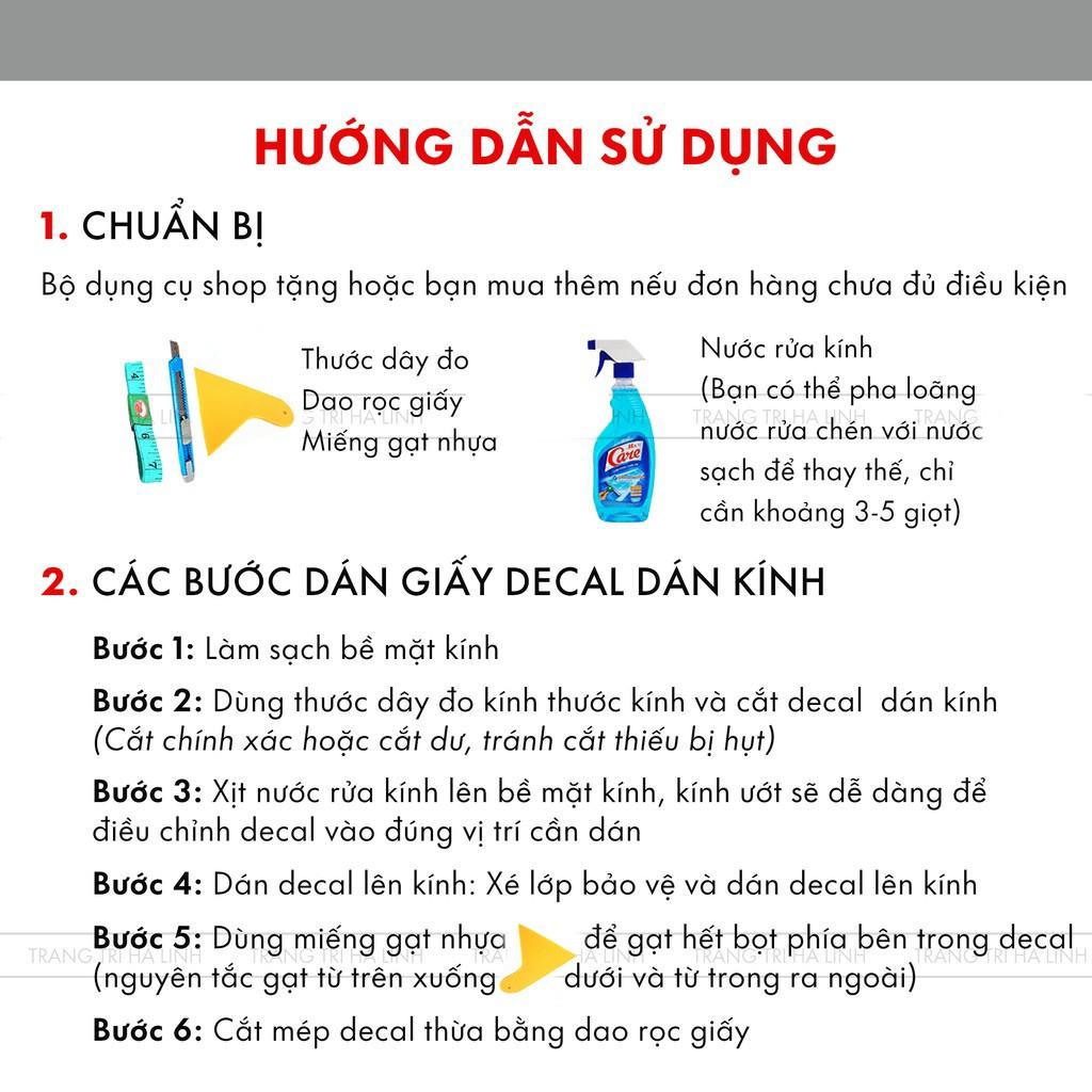 Decan dán mờ kính T049 hình lá Xanh trang trí cửa sổ chống nắng, giấy cách nhiệt giảm nắng