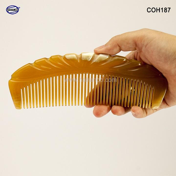 Lược sừng xuất Nhật (Size: XL - 17cm) COH187 - Lược múi bưởi khía đẹp cỡ lớn️ - Chăm sóc tóc
