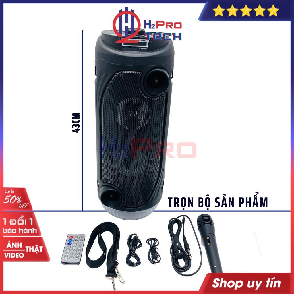 Loa Karaoke Bluetooth, Loa Nghe Nhạc Guyoga GA-805 Cao Cấp, 200W Bass Kép-Usb-TF-Đèn Led -H2Pro Tech