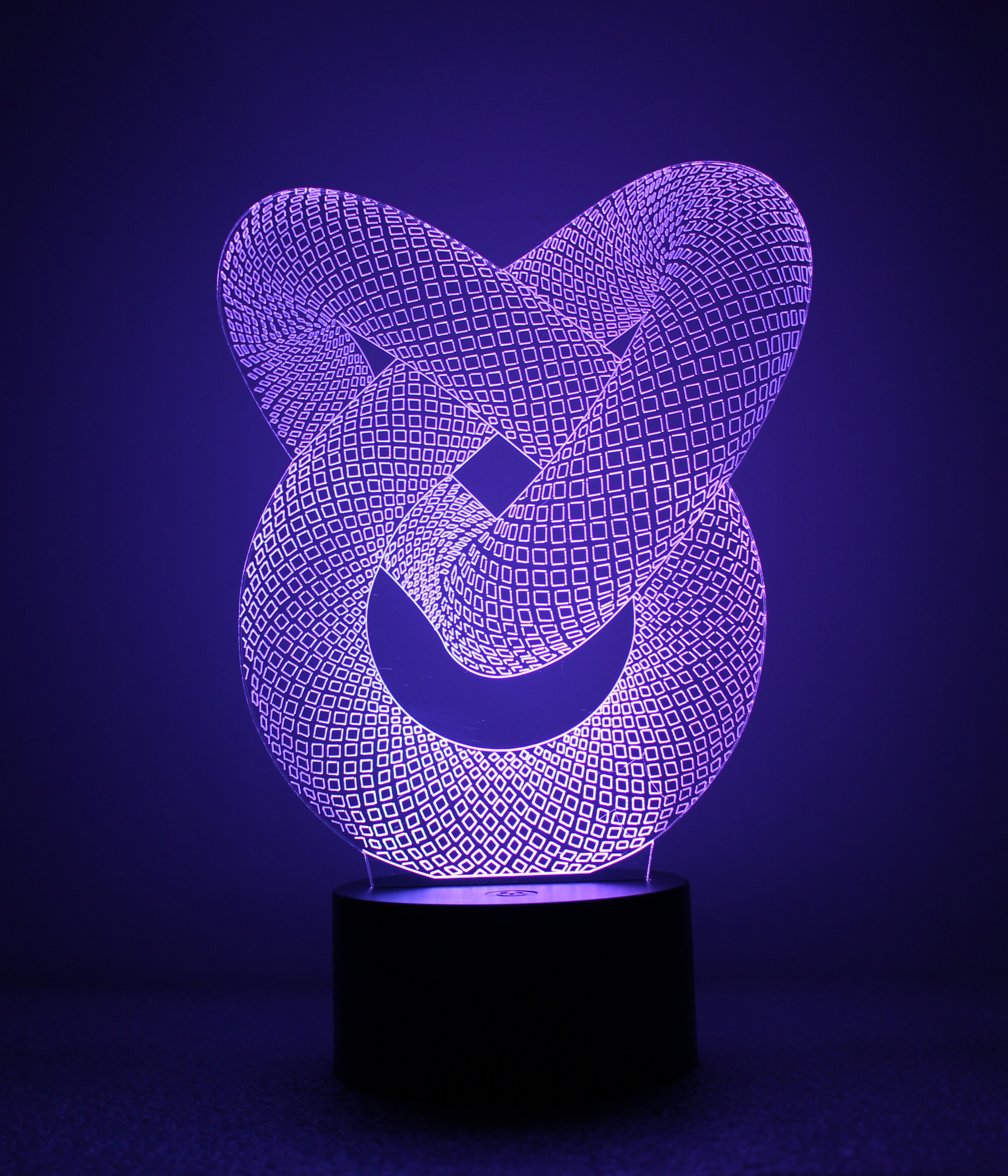 Đèn ngủ 3D - Đèn led 3D hình 3 vòng xoáy