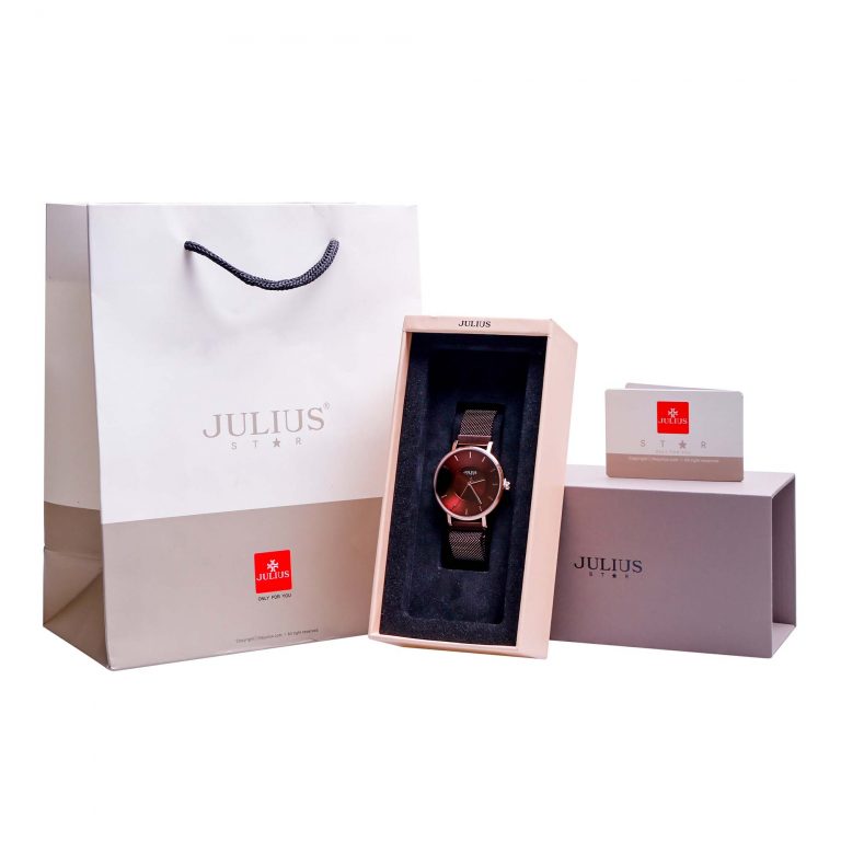 Đồng Hồ Nữ JS-025C Kính Saphire Julius Star Dây Nam Châm Hàn Quốc