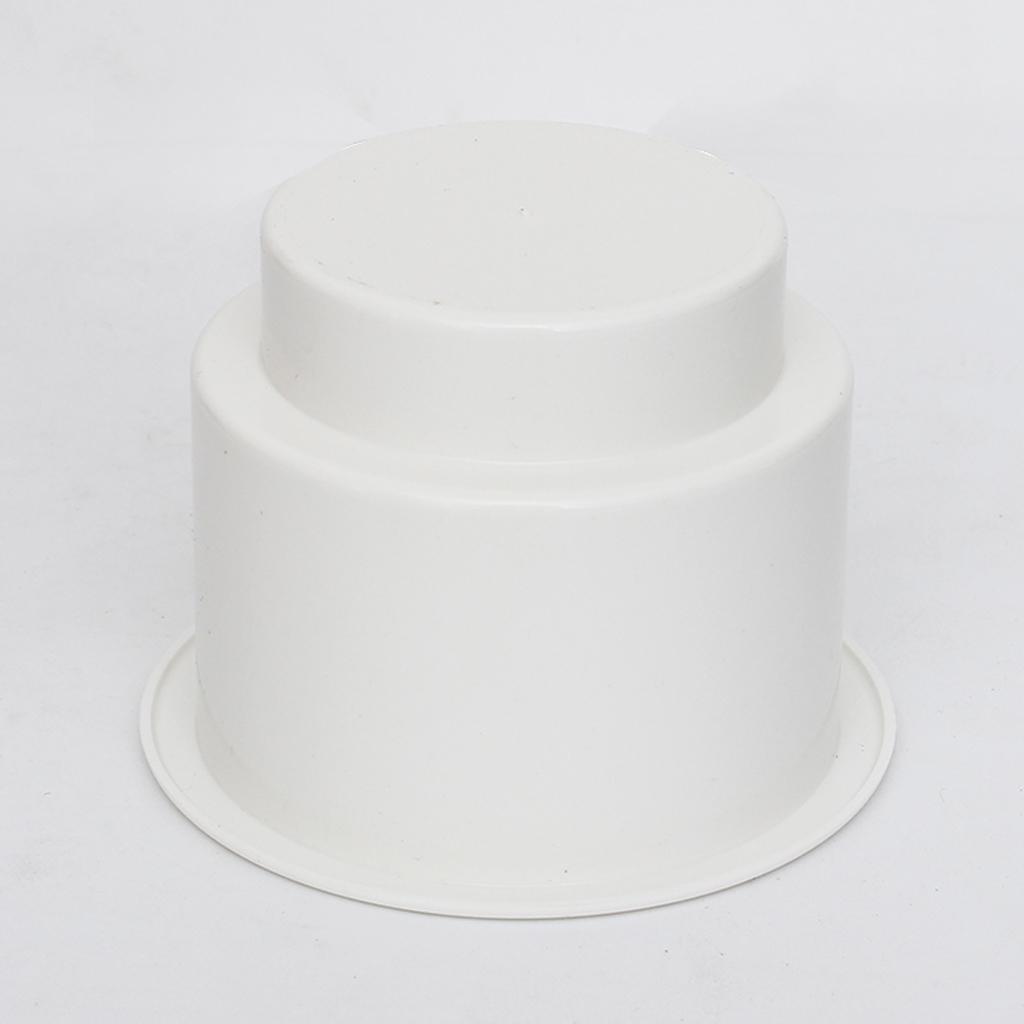3x White No Holes Recessed Cup Drink Holder for Marine Boat Car RV