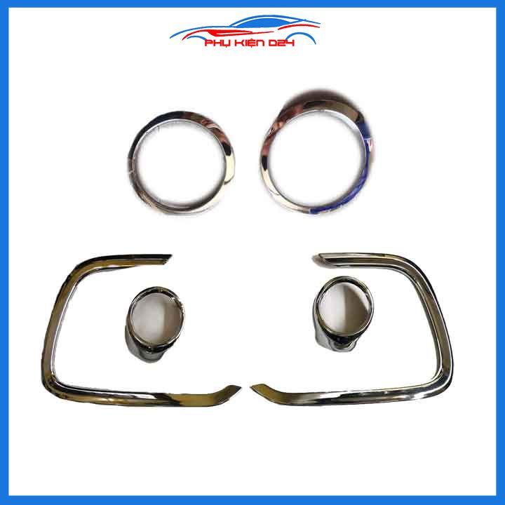 Ốp viền đèn gầm trước sau xe i10 Hatchback 2017-2018-2019-2020-2021 mạ Crom chống trầy trang trí làm đẹp xe