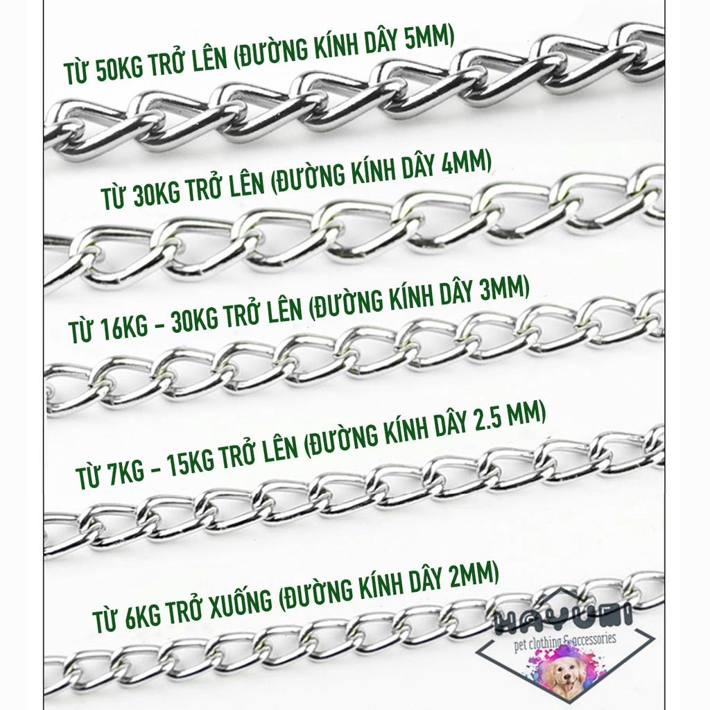 DÂY XÍCH INOX DÀNH CHO CHÓ MÈO