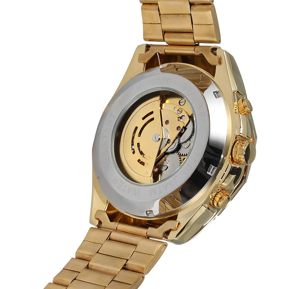 Đồng hồ nam Forsining A1030 Skeleton Luxury Watch thời trang - màu bạc