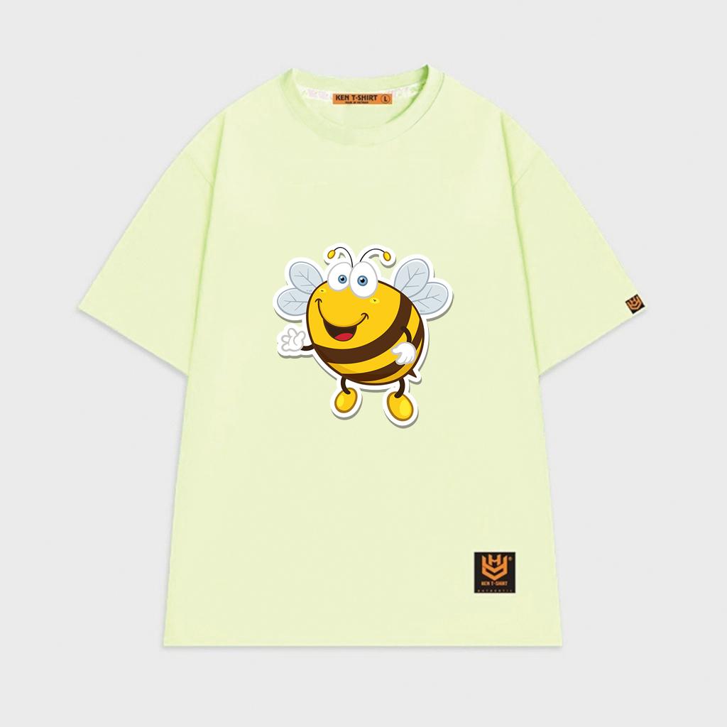 Áo thun unisex hình chú Ong vàng dễ thương Bee shirt áo thun tay