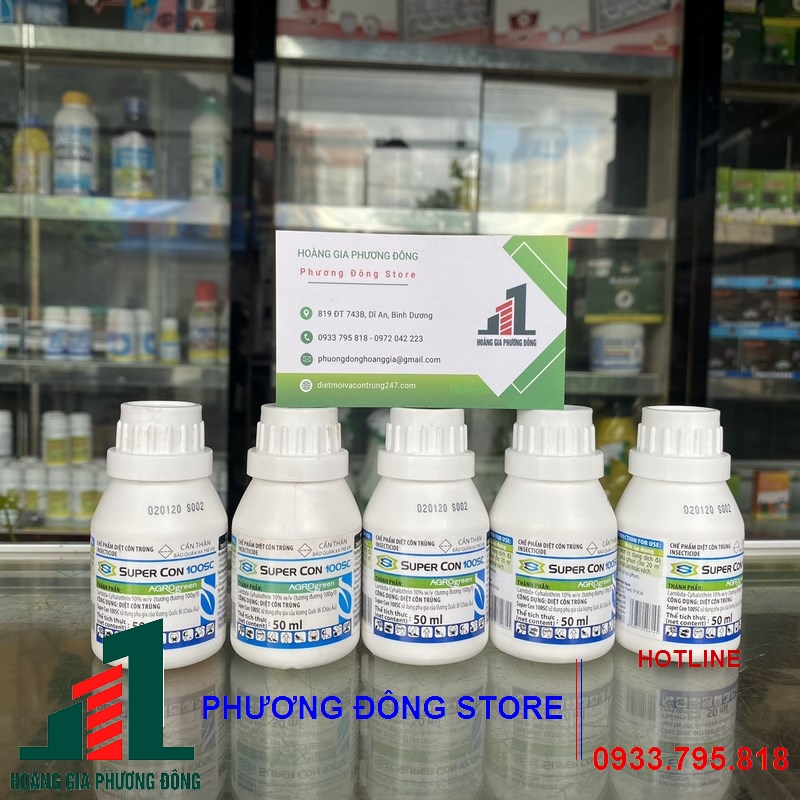 Thuốc diệt muỗi và côn trùng SUPER CON 100SC_ chai 50ml