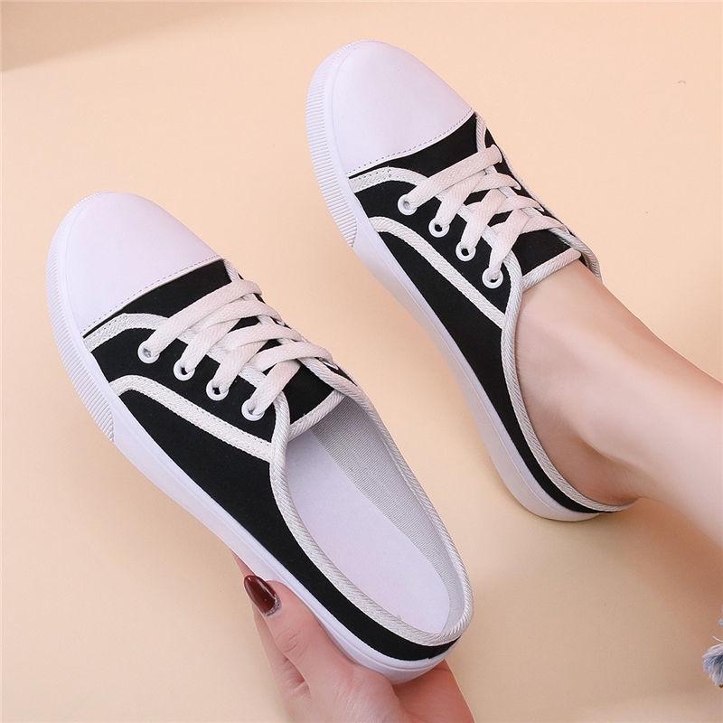 Giày Lười Canvas Thời Trang Mới Cho Nữ