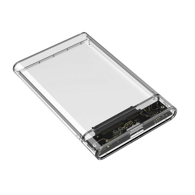 Hộp box đựng ổ cứng laptop 2.5inch trong suốt External Case chuẩn USB 3.0 - Hàng chính hãng