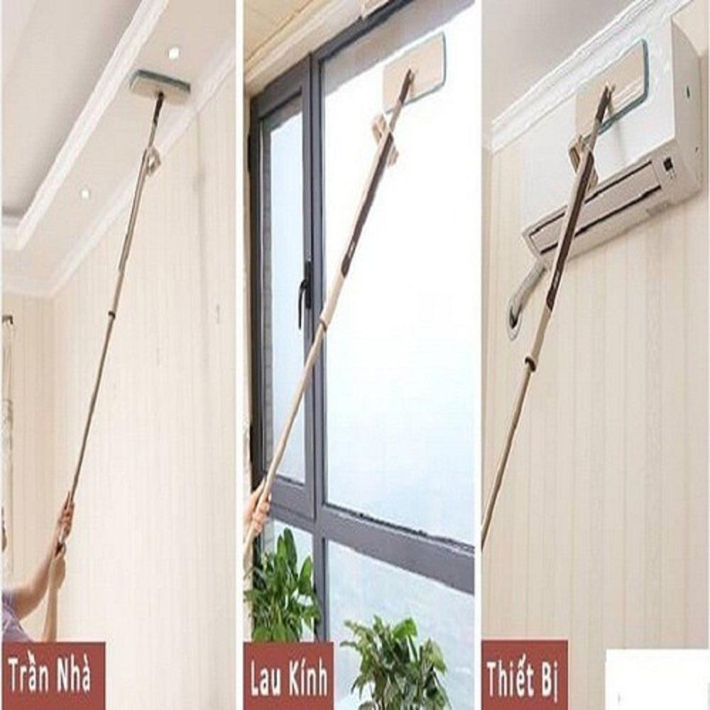 Cây Lau Nhà Tự VắT Thông Minh Xoay 360 Độ Đa Năng Lau Kính Trần Nhà - Hàng Loại 1