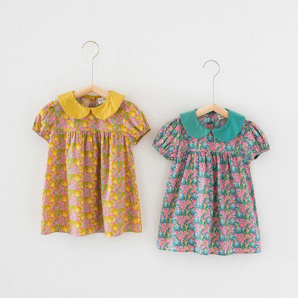 ĐẦM HOA CỔ MÀU -CPKID