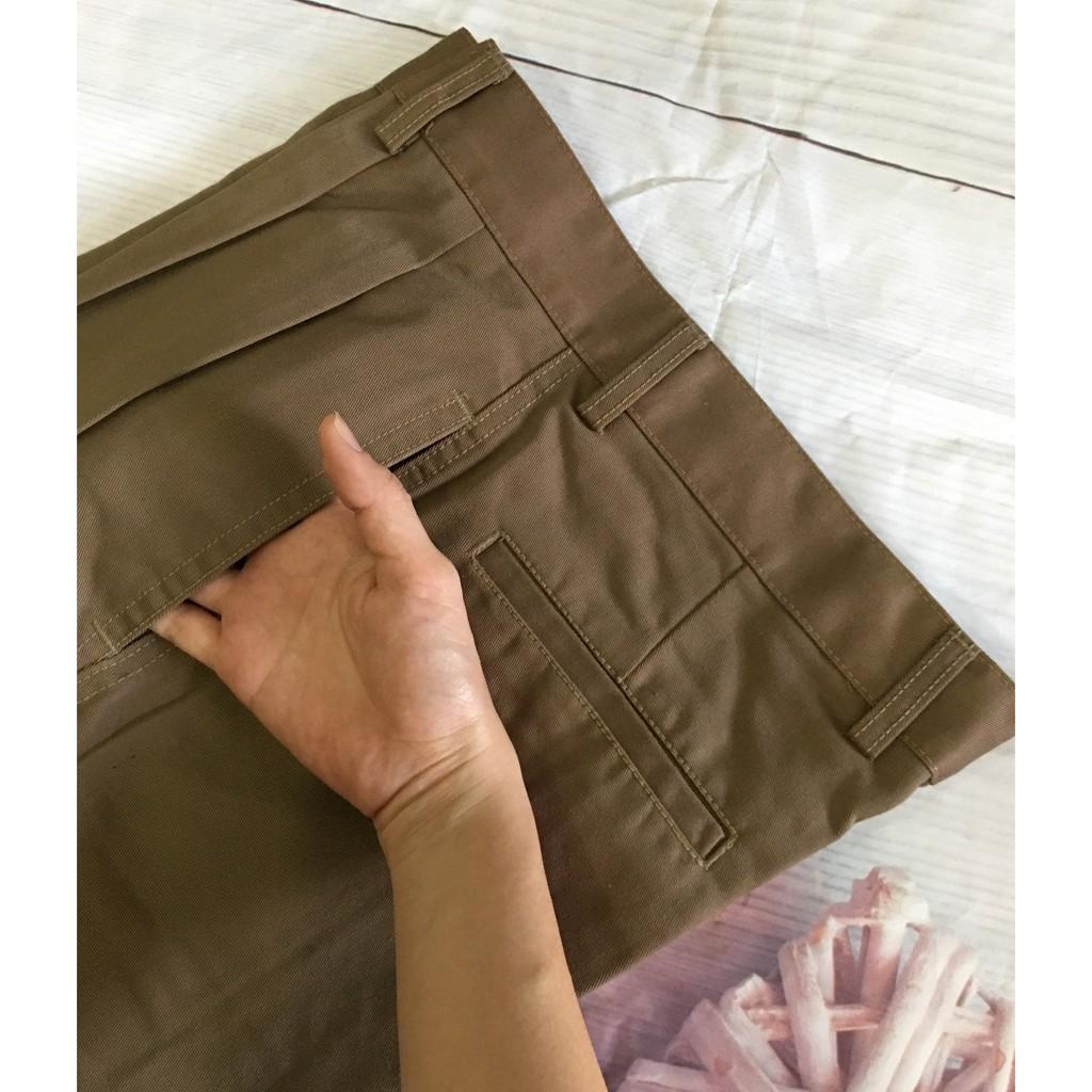 Quần kaki dài nam trung niên có xếp ly size 28 đến size 34