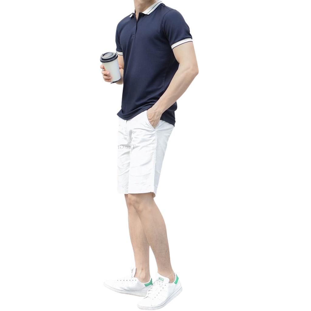 Áo polo nam JBAGGY phối viền tay và cổ áo, áo phông cổ bẻ nam chất co giãn đẹp form chuẩn.