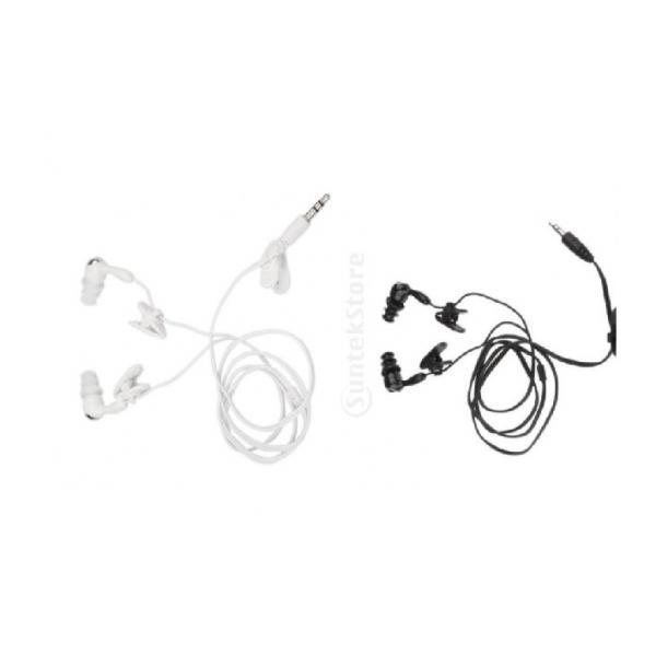 2x 3.5mm Waterproof Earphone Headphone Stereo Swimming for  /