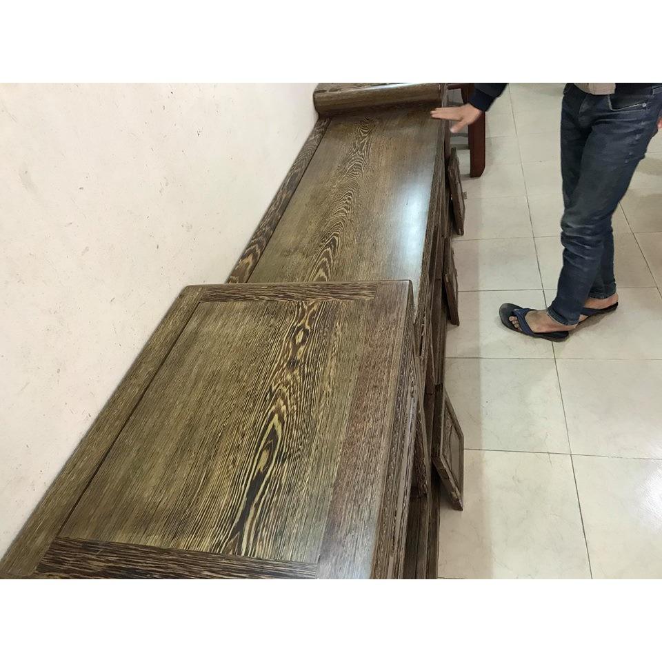 Kệ tivi nồi giữa gỗ mun đuôi công