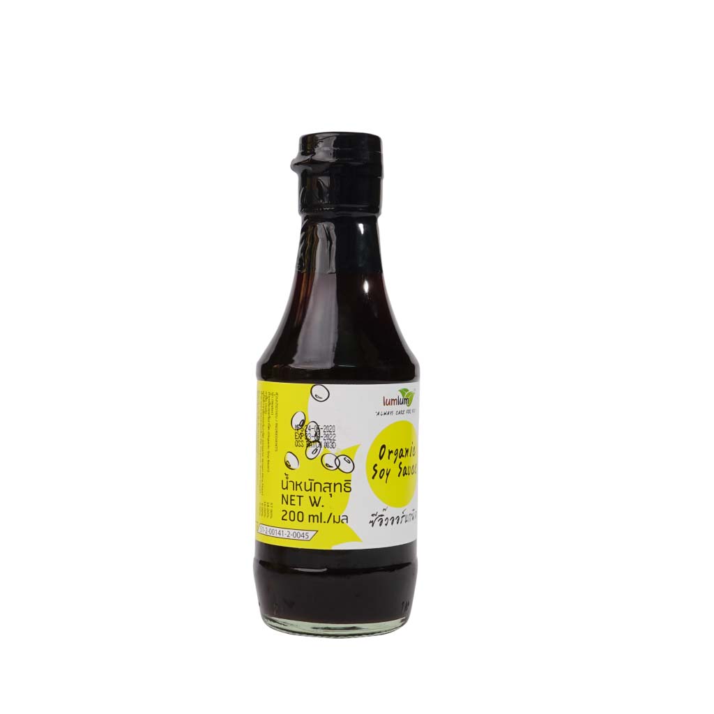 Nước Tương Đậu Nành Hữu Cơ Lumlum Organic Soy Sauce 200ml