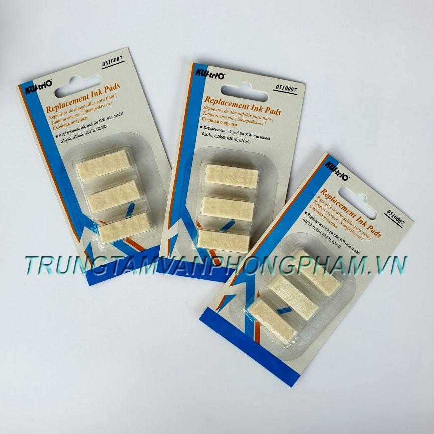 Miếng mút bông tampon tẩm mực cho dấu số nhảy số thứ tự Trio 02060 02070 Max N607 De 7506, Stacom C606 SQ3366