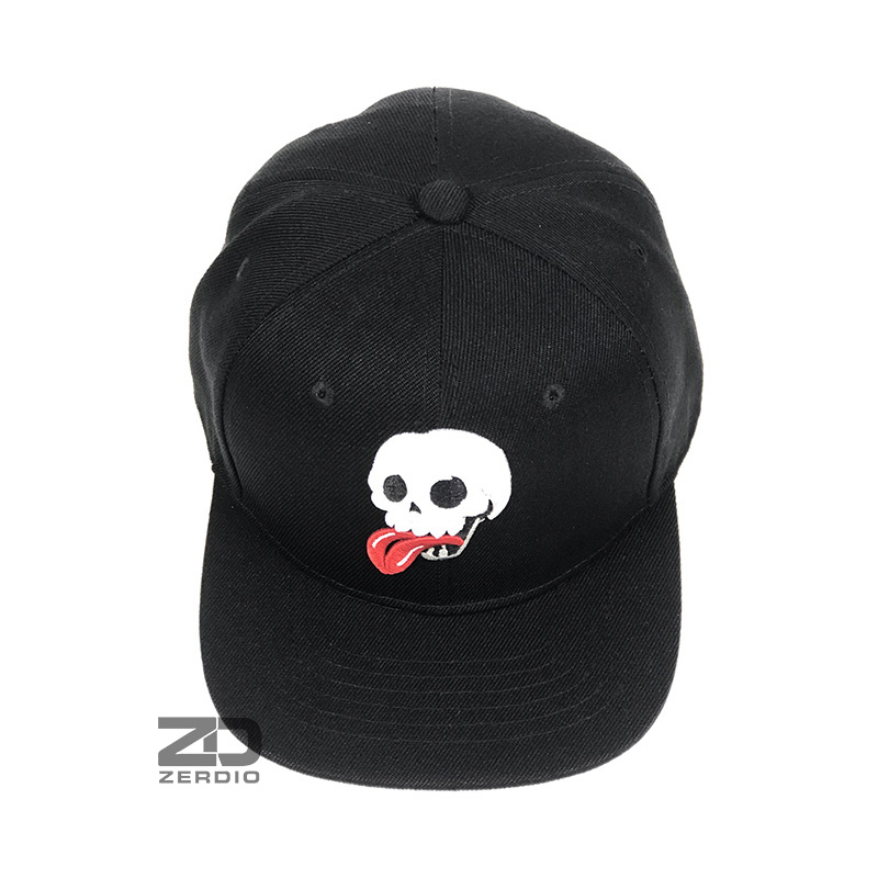 Nón hiphop nam nữ, mũ snapback đen SN82 vải kaki cao cấp