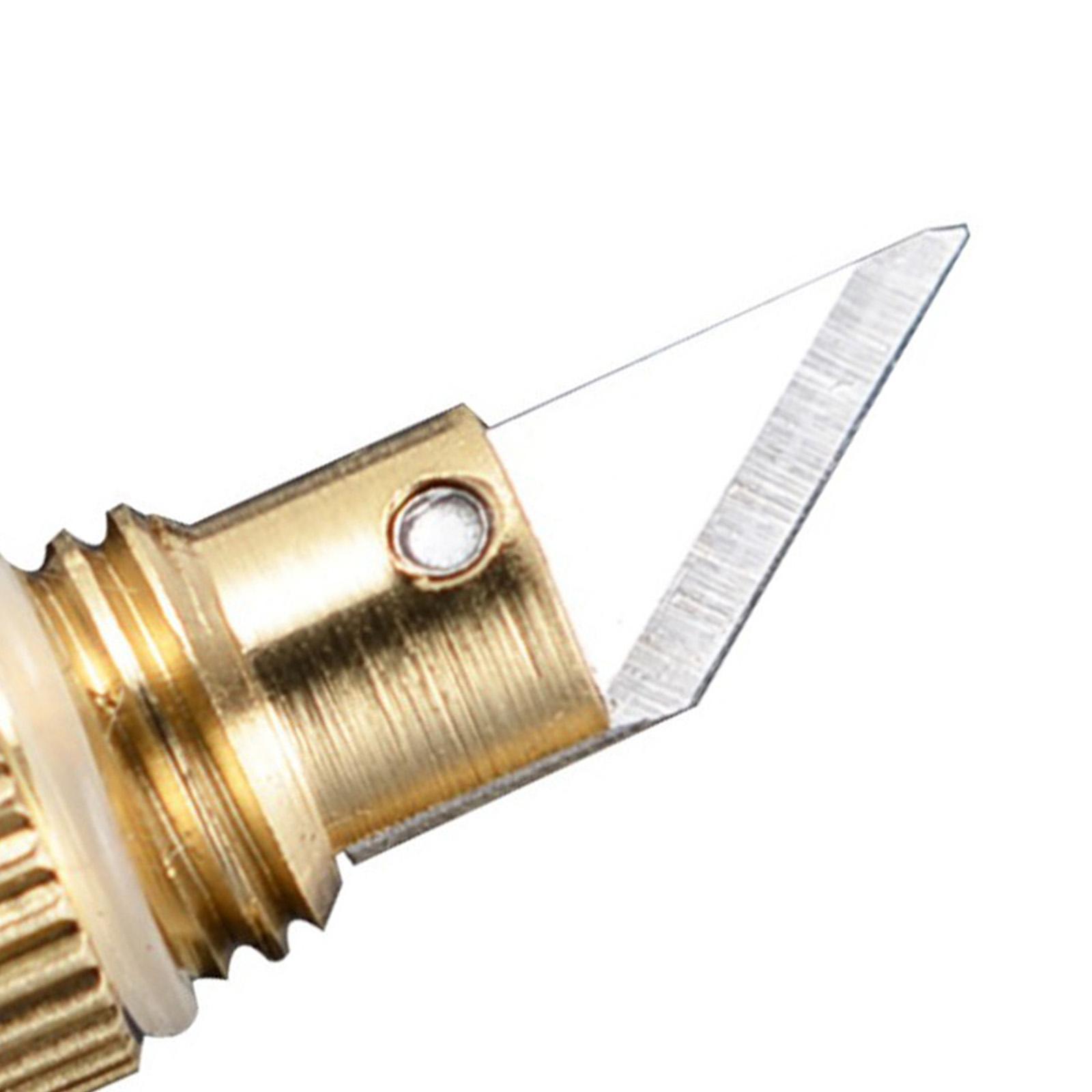 Brass Capsule Mini Knife Key Chain for Stripping Stickers Opening Cans and Unpacking Cartons Outdoor Hiking